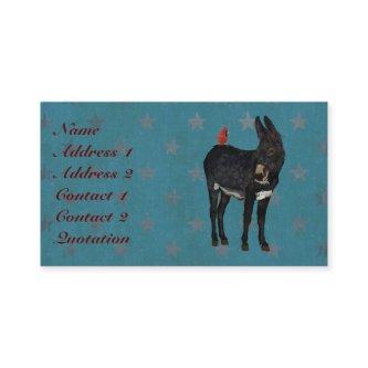 INDIGO DONKEY & CARDINAL