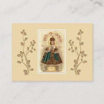 Infant Jesus of Prague Angels Holy Card
