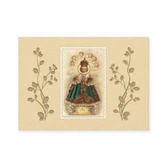 Infant Jesus of Prague Angels Holy Card