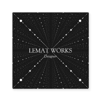 Infinity Space Dots -Black- Square