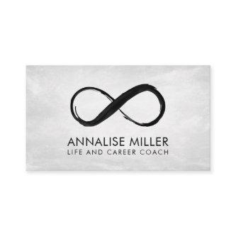 Infinity Symbol - Black and White Paint strokes