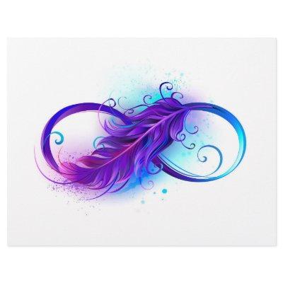 Infinity with Purple Feather Letterhead
