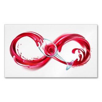 Infinity with Red Wine  Magnet