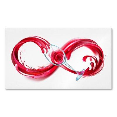 Infinity with Red Wine  Magnet