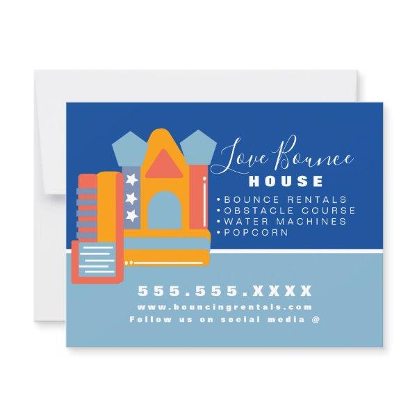Inflatable Castle Jump House Bounce Party Rentals Card