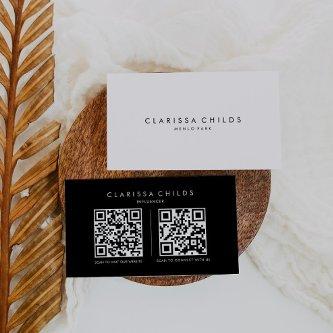 Influencer Formal Minimalist Simple Qr Code
