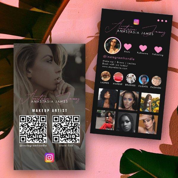 Influencer Photo Feed Grid Social Media 2 QR Code