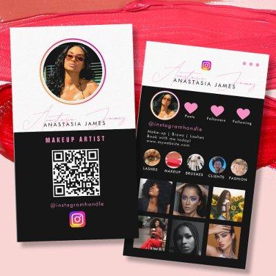 Influencer Photo Feed Grid Social Media QR Code