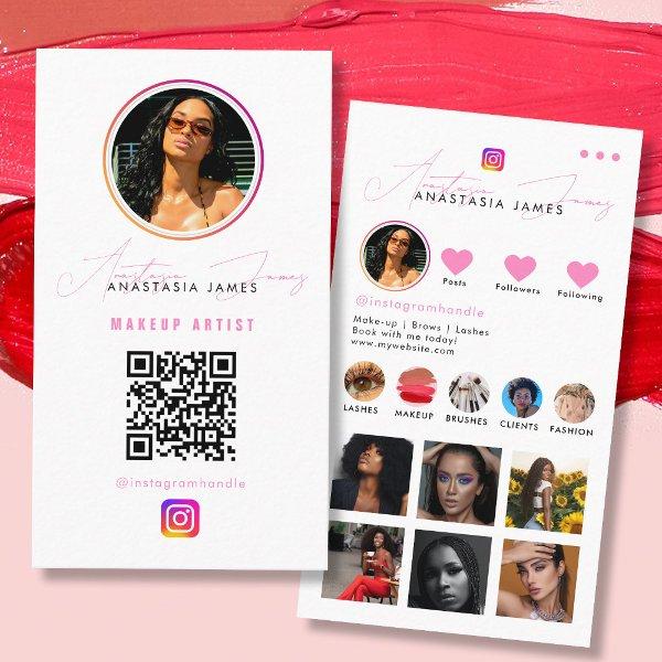 Influencer Photo Feed Grid Social Media QR Code