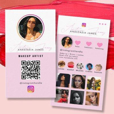 Influencer Photo Feed Grid Social Media QR Code