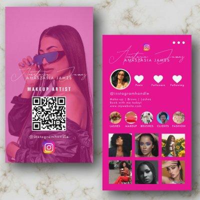 Influencer Photo Feed Social Media QR Code Girly