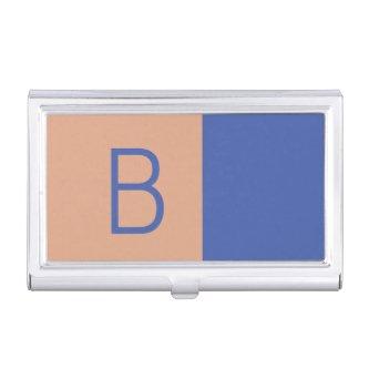 Initial Letter Monogram Modern Colorblock  Case