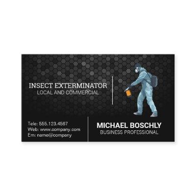 Insect Exterminator Logo | Man in Protective Suit