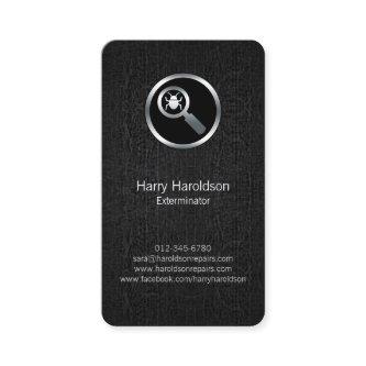 Insect Icon Black Grunge Exterminator BusinessCard
