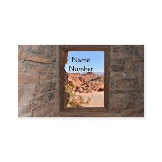 Inside cabin view of the Valley of Fire