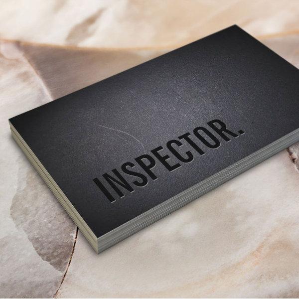 Inspector Dark Minimalist Black Bold