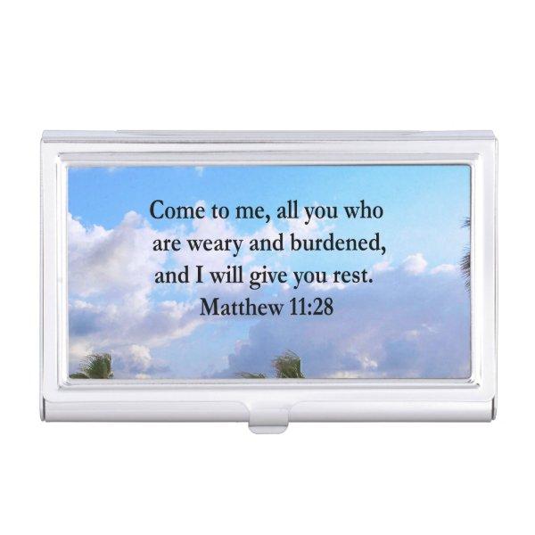 INSPIRING MATTHEW 11:28 SCRIPTURE DESIGN  CASE