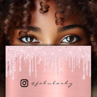 Instagra Logo Social Media Rose Blush Drips Makeup