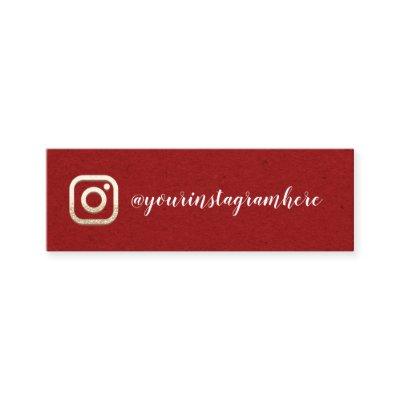 Instagra Social Media Logo Event Blog Kraft Red Mini