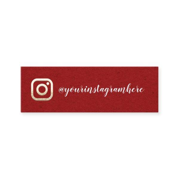 Instagra Social Media Logo Event Blog Kraft Red Mini