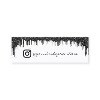 Instagra Social Media Logo Event RSVP Black Drips Mini