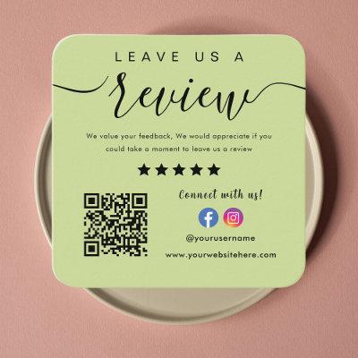 Instagram Facebook Logo Qr Code Leave Us A Review Square