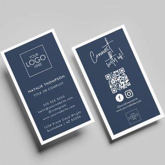 Instagram Facebook Social Media Minimalist QR Code