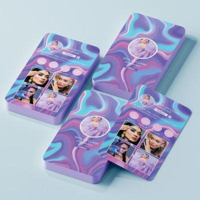 Instagram Follow Me Photo Grid Holographic Design