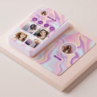 Instagram Follow Me Photo Grid Holographic Design