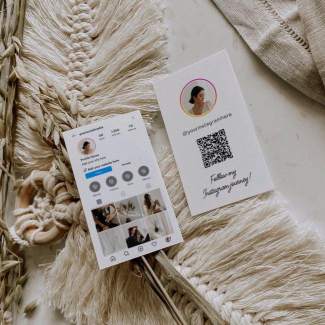 Instagram Light Theme QR Code 7 Photo Social Media