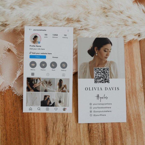 Instagram Light Theme QR Code 7 Photo Social Media
