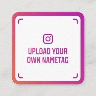 Instagram nametag photo modern social media trendy calling card