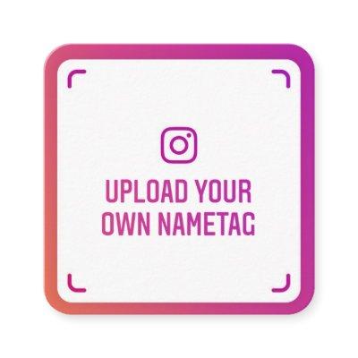 Instagram nametag photo modern social media trendy calling card