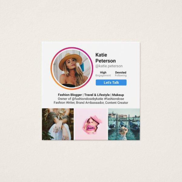 Instagram photos white trendy social media profile