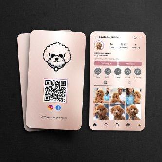 Instagram Profile Dog Influencer Photo QR Code