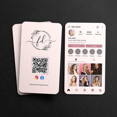 Instagram Profile Hair Salon Photo Grid QR Code