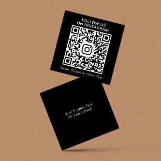 Instagram QR Code Black Promotional Square