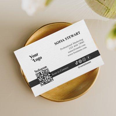 Instagram Qr Code Modern Bold Social Media Follow