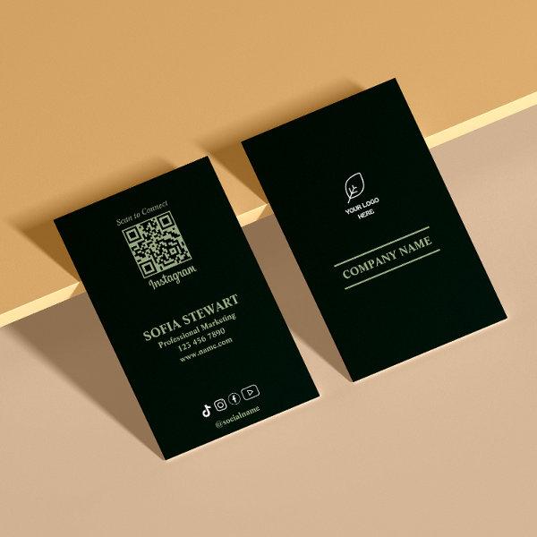 Instagram Qr Code Modern Bold Social Media Follow