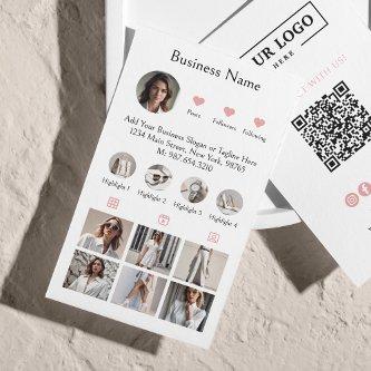 Instagram Scan To Connect QR Code Pink