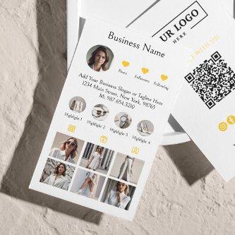 Instagram Scan To Connect QR Code Yellow