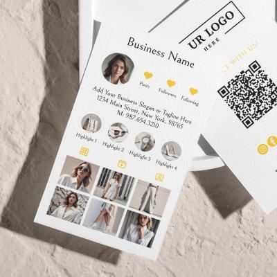 Instagram Scan To Connect QR Code Yellow