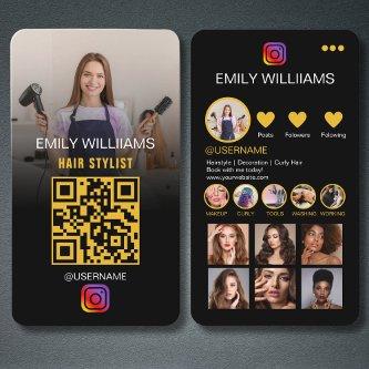 Instagram Template Social Media QR Code