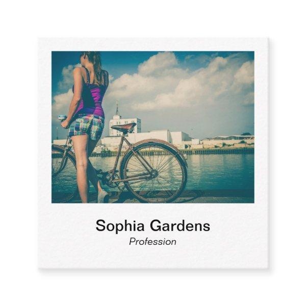 Instant Photo Style - Cyclist Square