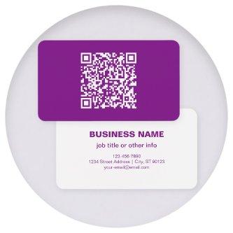 Instant QR code with Your Website URL | Purple