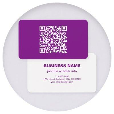 Instant QR code with Your Website URL | Purple