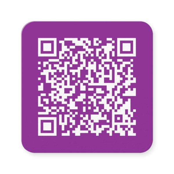 Instant QR code with Your Website URL | Purple Square
