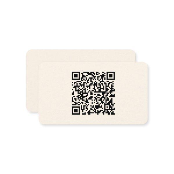Instantly Create a QR Code | Editable Off White Enclosure Card