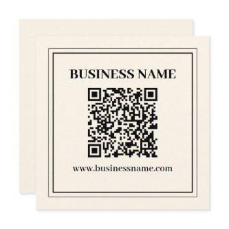 Instantly Create a Scannable QR code for Business Note Card
