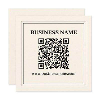 Instantly Create a Scannable QR code for Business Note Card